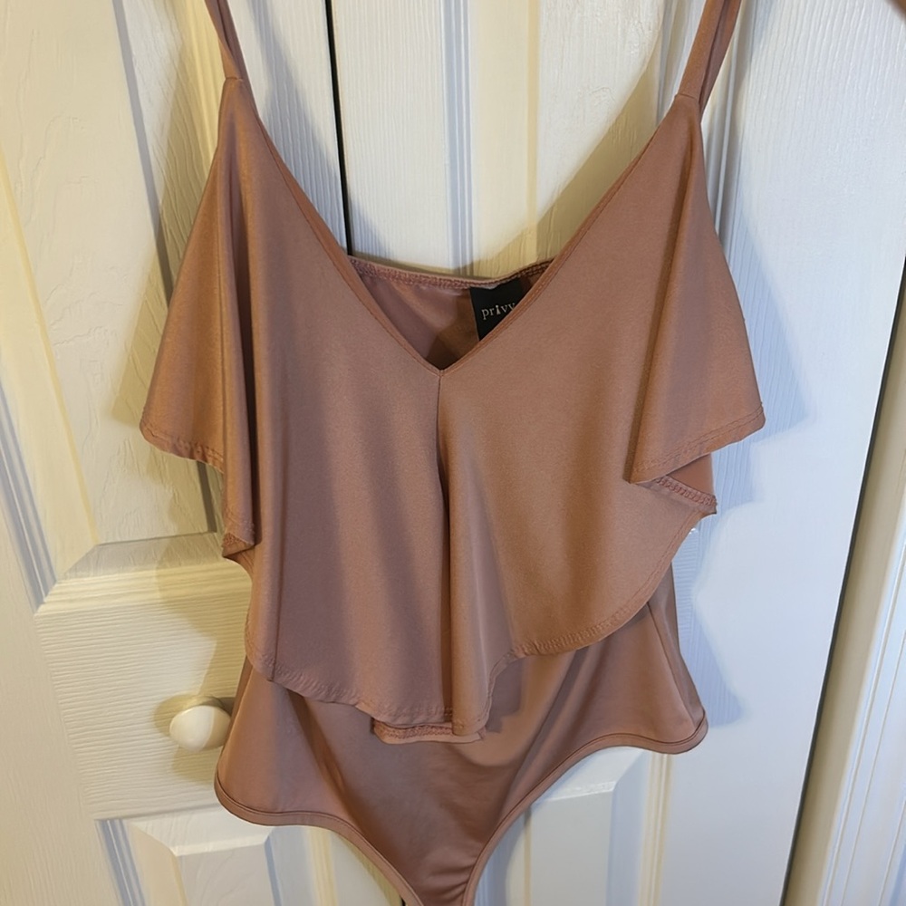 Rose gold body suit